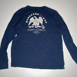 Polo Ralph Lauren Navy Long Sleeve T-Shirt Men’s Large – Eagle Graphic